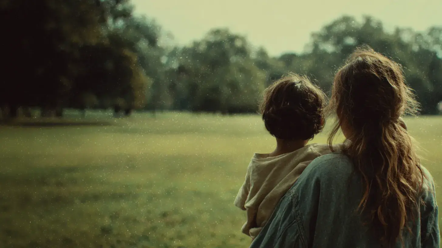 Individualized techniques for improving emotional outbursts and explosive behavior via virtual sessions available worldwide A parent holding her young child in a quiet park — a calm moment with a deeply feeling, highly sensitive child